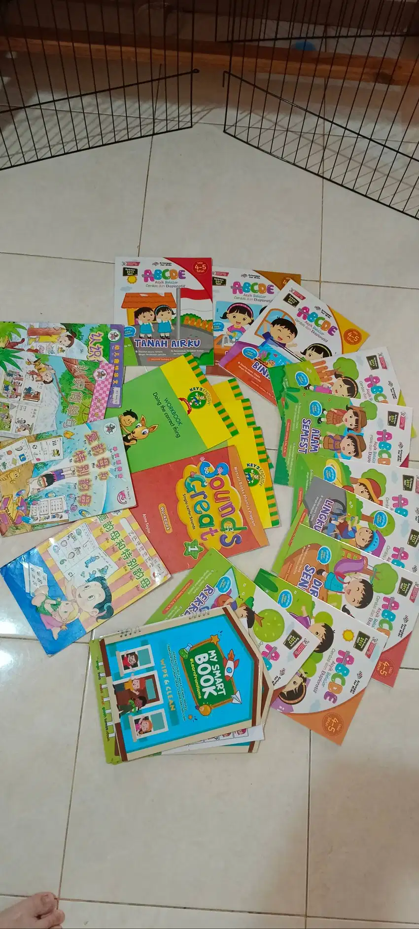 Buku pelajaran seiken untuk anak TK sesuai foto semuanya 70rb saja