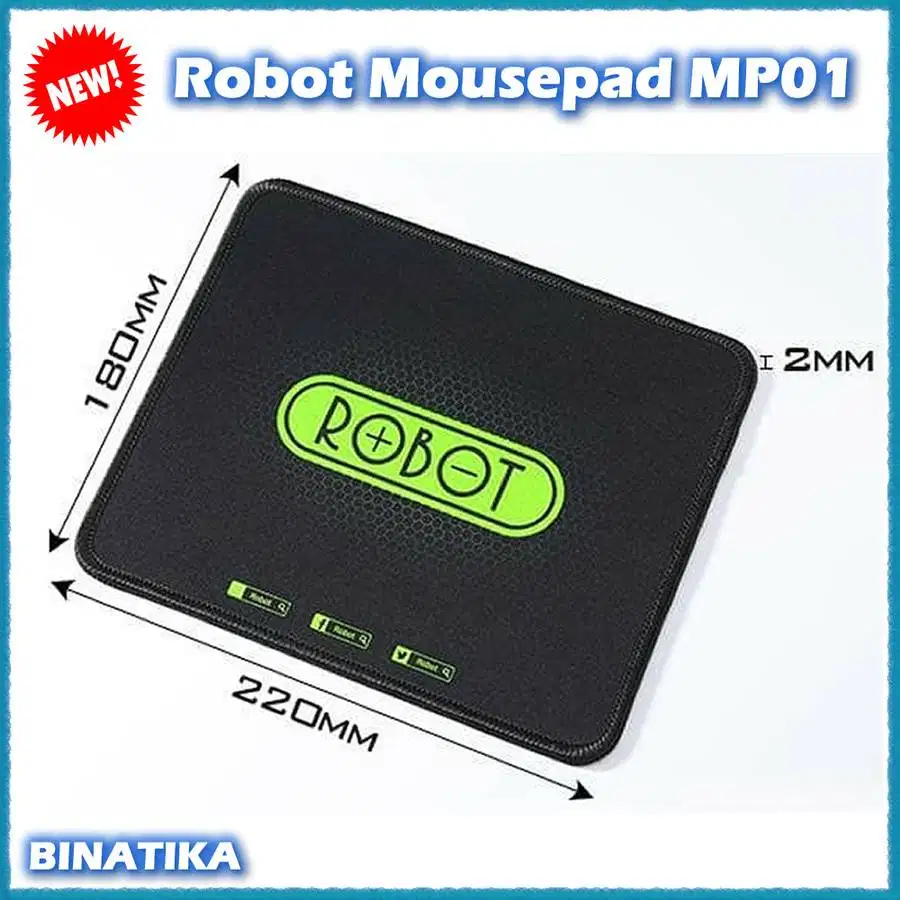 Original Robot Mousepad MP01 Bahan Berkualitas