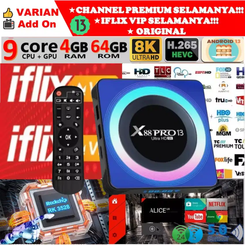 Android Tv box 4gb rom 64