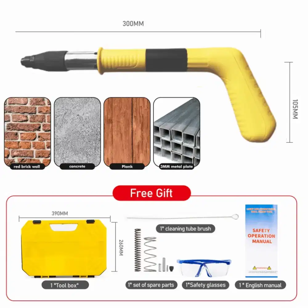 Paku mesiu,paku beton,nail gun