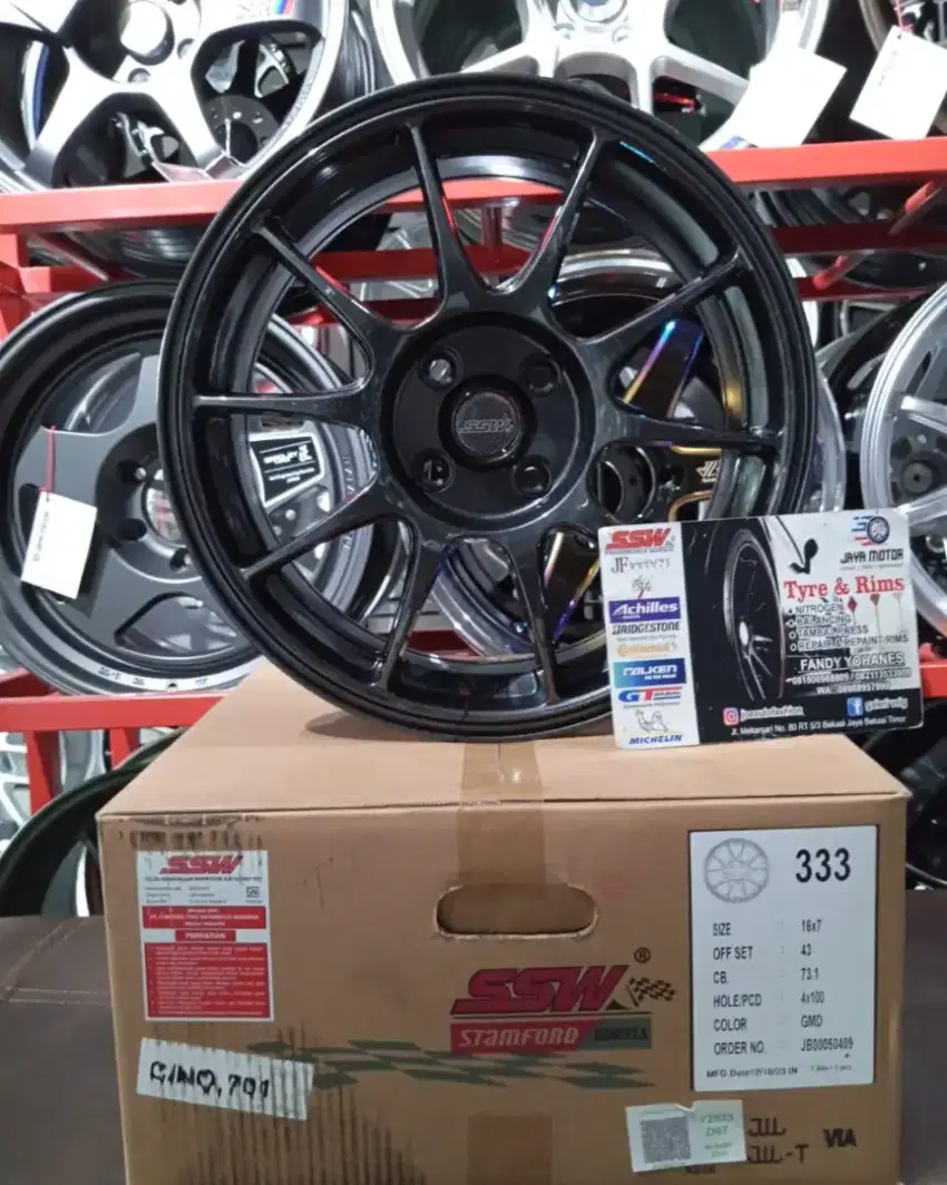 Velg ssw s333 r16 4x100 lbr7 et43