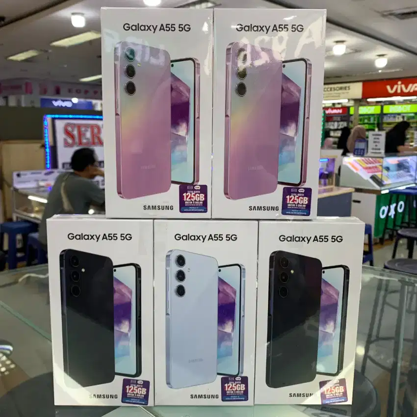 Samsung A55 ram 8gb+8gb/256gb baru segel garansi resmi harga Promo
