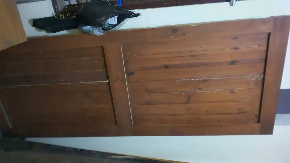 Pintu Sliding Full Kayu Solid Asli 225x87cm tebal 4cm