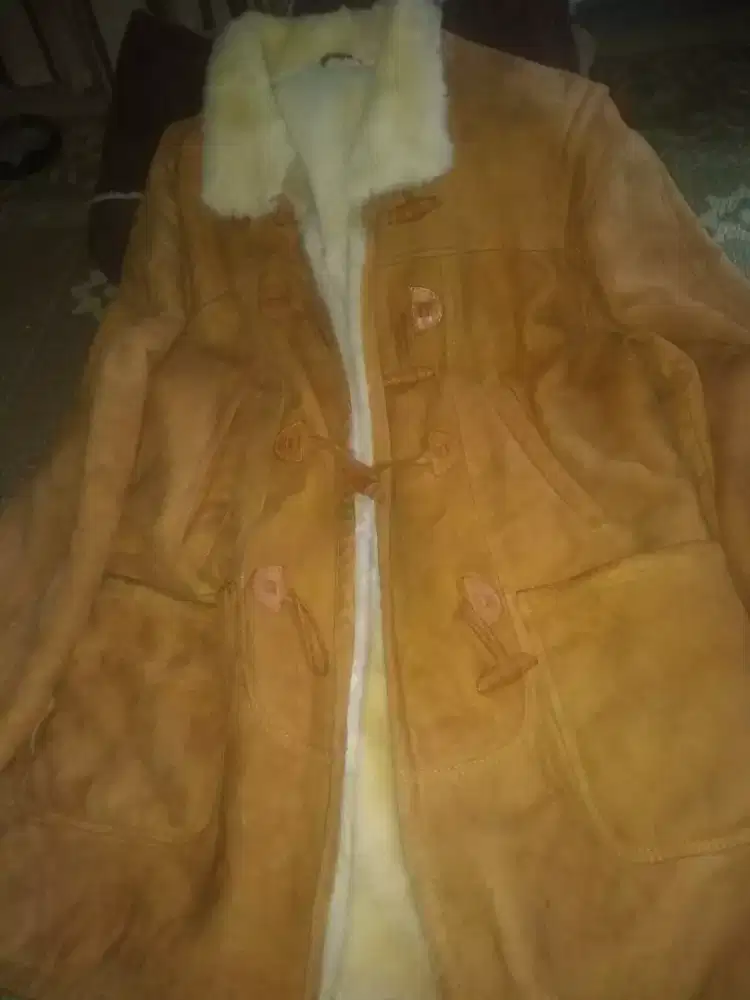 Jaket Bulu Kulit Domba Asli Import Luar Lembut Halus Tebal Premium