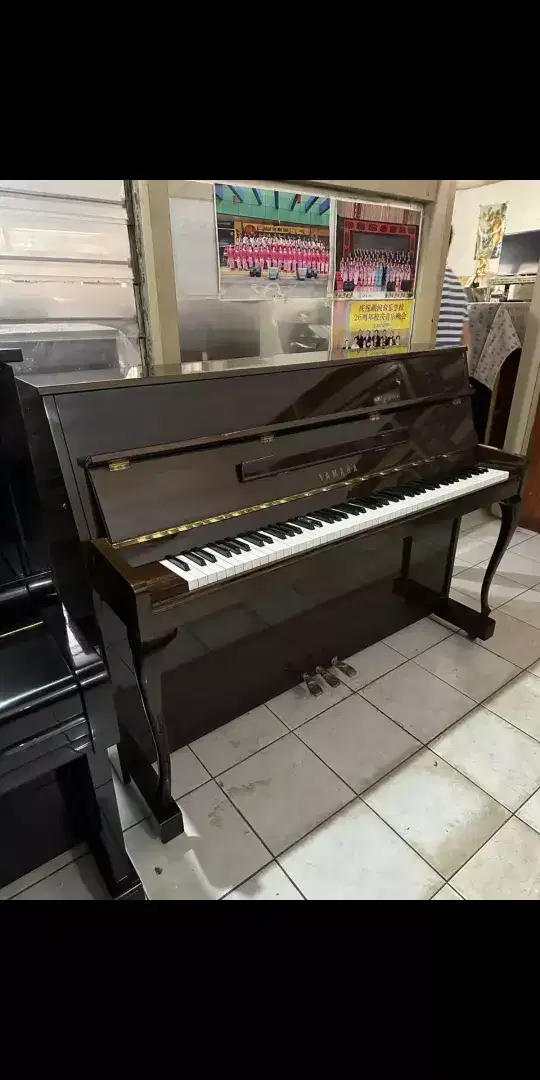 Piano yamaha .LU 110 TP(coklat tau)pedal 3.build up japan