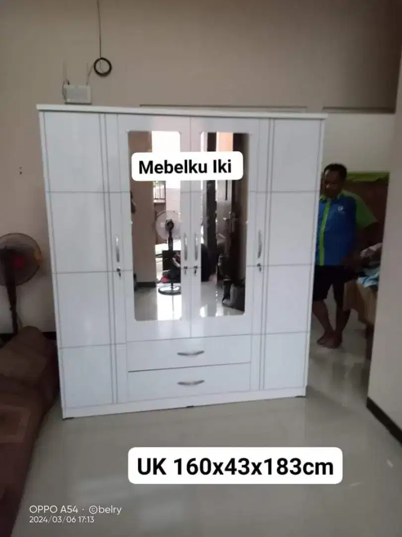 Lemari pakaian 4pintu jumbo murah bisa kirim COD