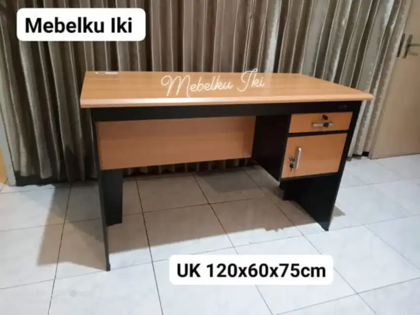 Meja tulis UK 120cm kuat,daun meja tebal bisa kirim COD