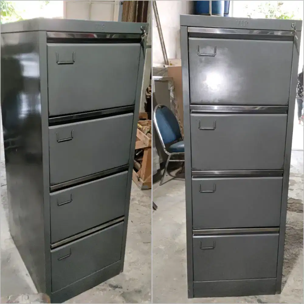 Filling cabinet 4 laci second merk VIP lemari arsip 4 laci bekas