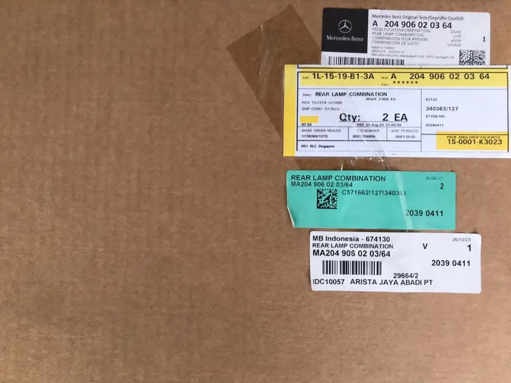 [ASLI] Lampu Belakang Kiri Mercedes Benz C 200 W204.