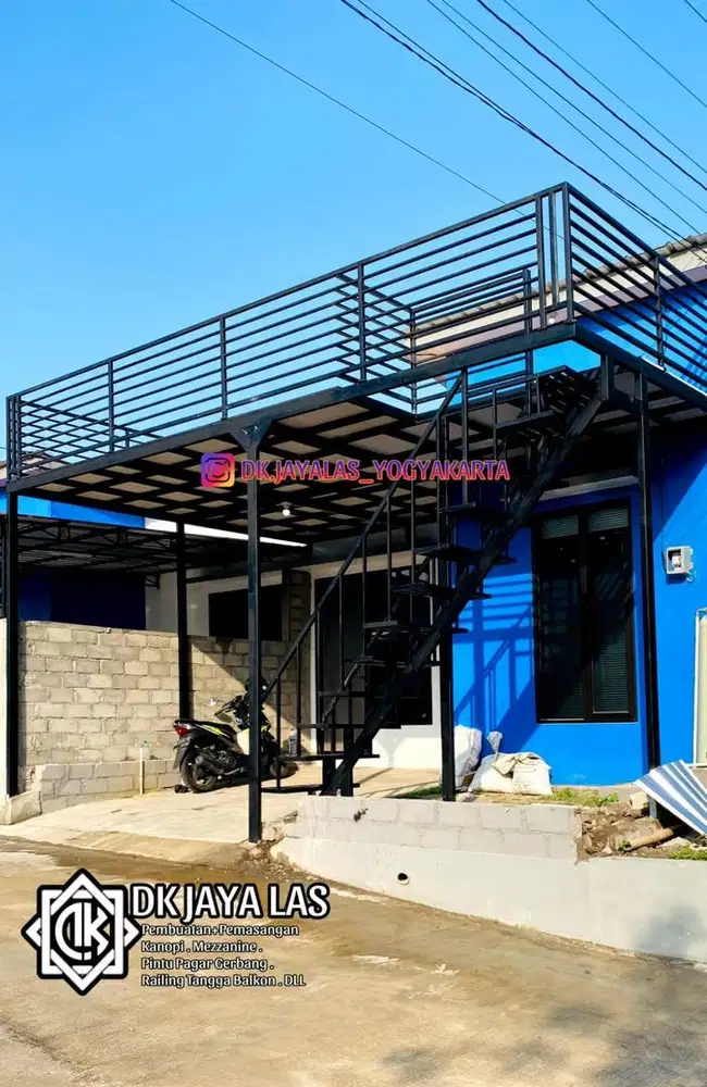 Mezzanine 2 lantai. Mezzanine kanopi carport