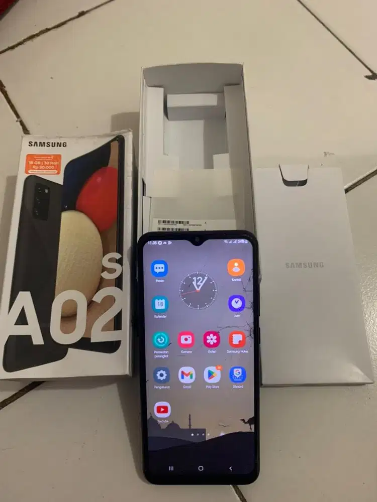SAMSUNG A02S 32GB/3GB BLACK Second Minus Fullset