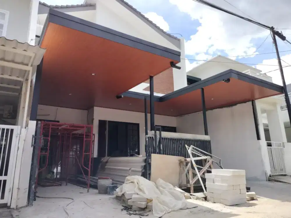 Kanopi Baja Ringan Alderon RS Singgle Layer + Plafon PVC