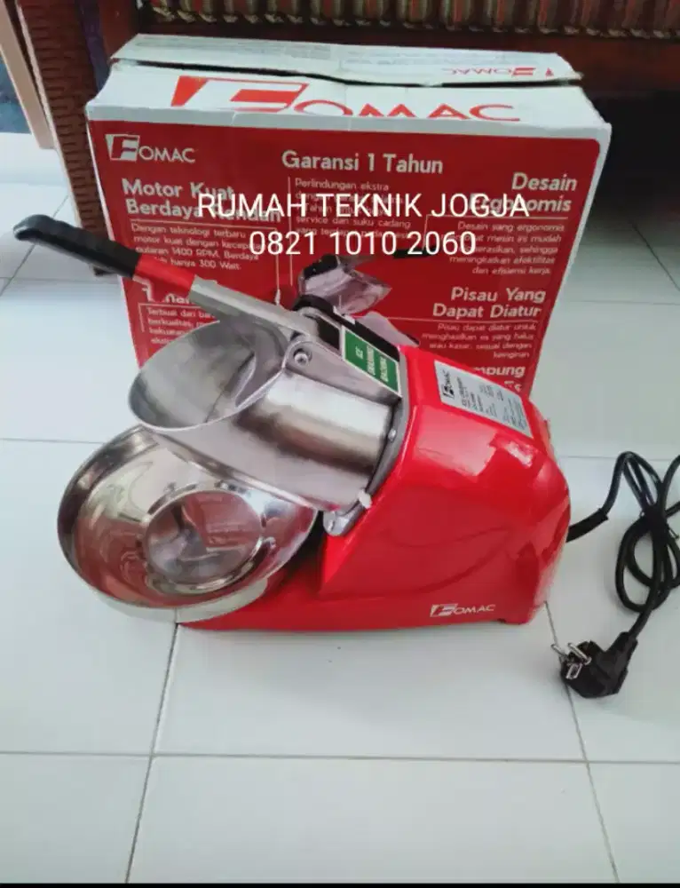 (RUMAH TEKNIK JOGJA) mesin serut es listrik,2 pisau