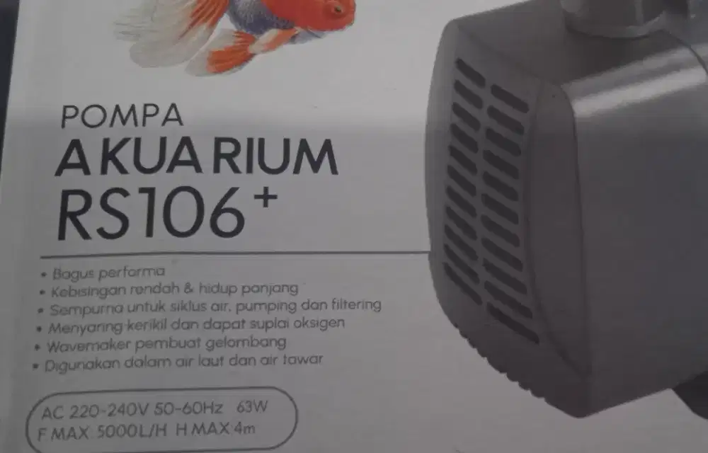 Pompa ph pump kolam ikan 5000 liter baru besar