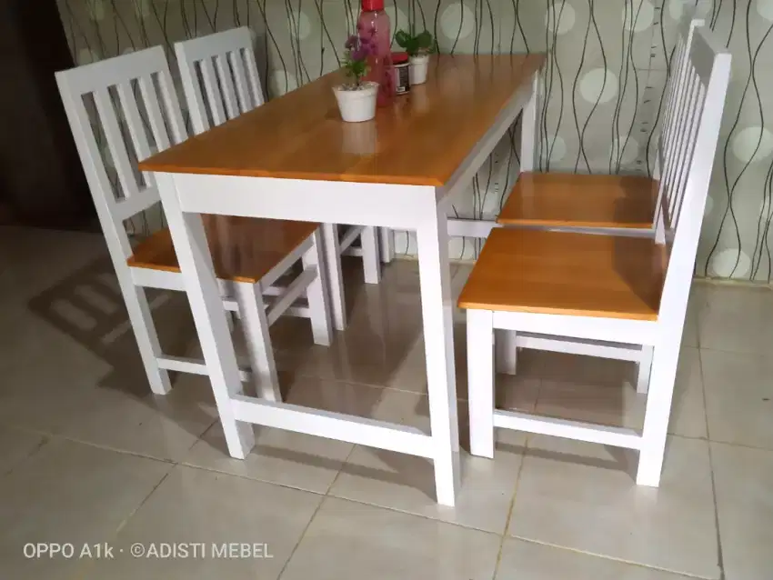 Meja kursi makan minimalis modern