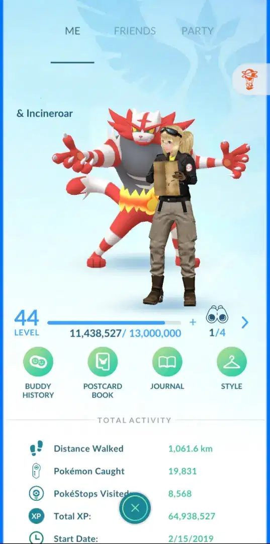 Akun Pokemon Go Lvl 44 Mystic { Banyak Shiny,Legendary+ Shadow IV100 }