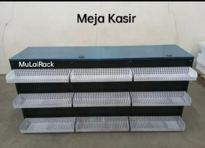 Meja Kasir + 3susun Keranjang Display