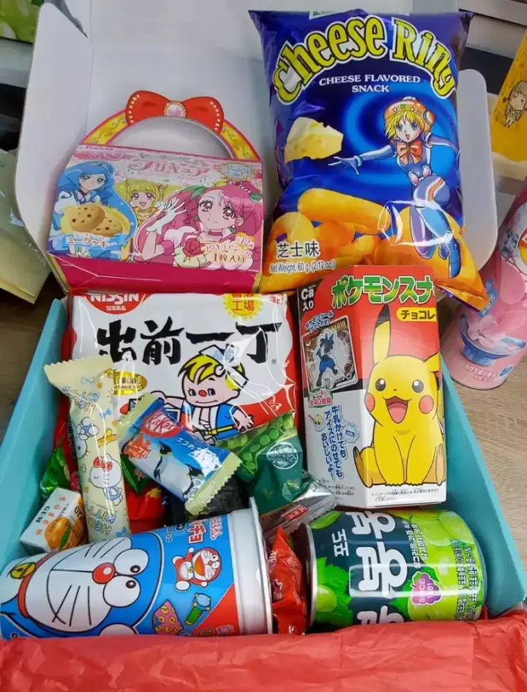 Snack, drink anime pokemon, naruto, dragon ball, gundam