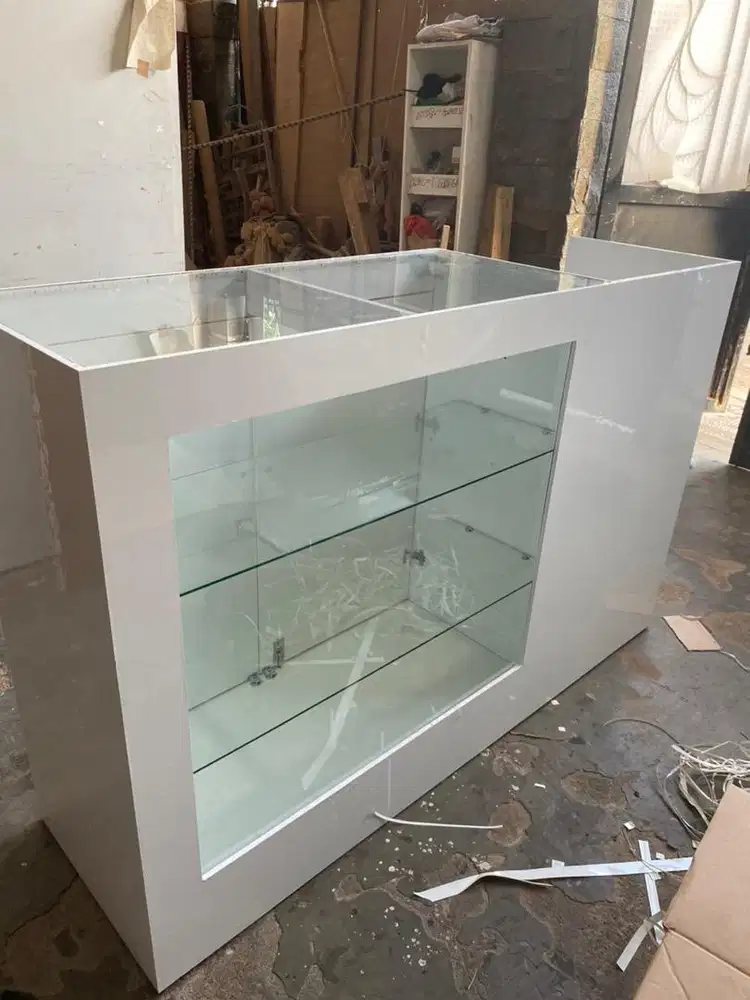 Meja kasir minimalis | 150x50x110cm