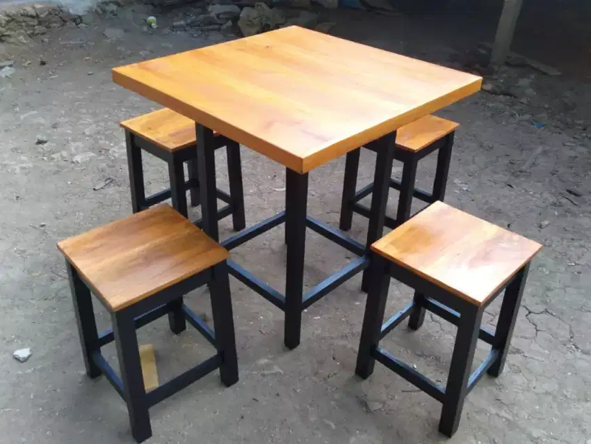 Set meja kursi cafe warung promo
