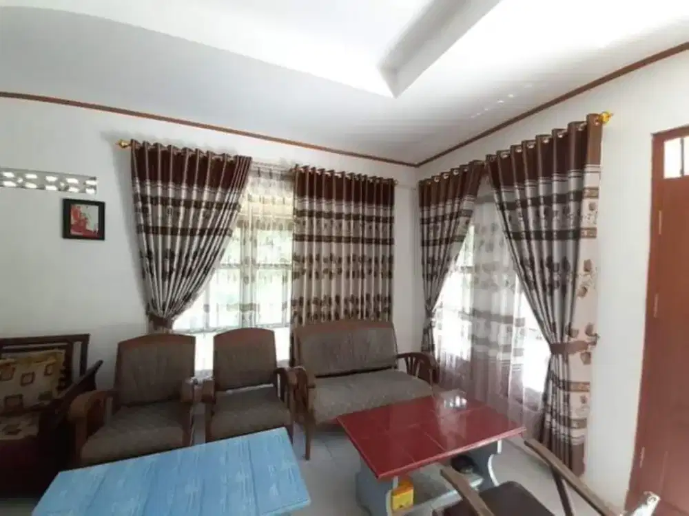 Gordeng jendela model smokring bahan blackout premium