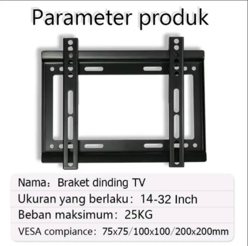 Bracket tv LED 19-43+ pasang