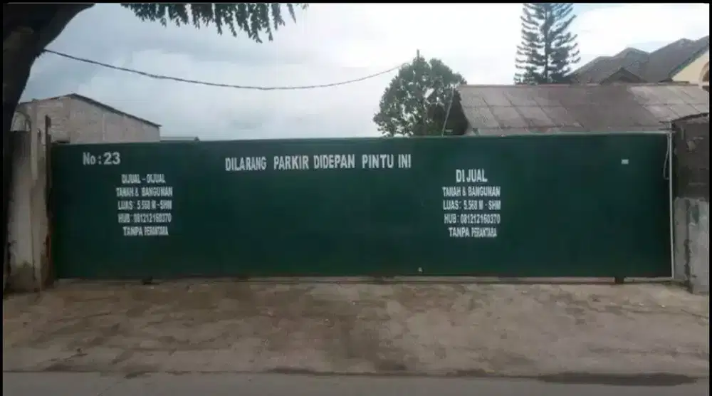 DIJUAL  TANAH 2.870 mtr  / 1.400 mtr DI JAKARTA TIMUR DEKAT TOL