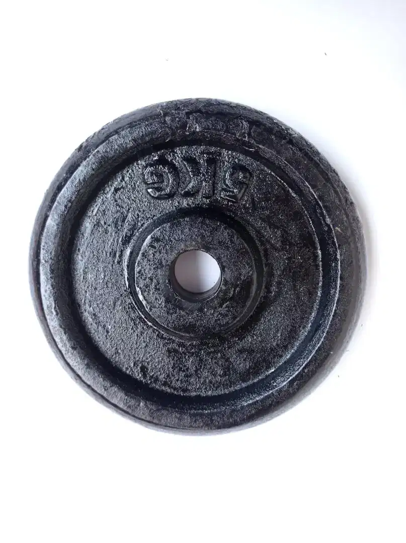Plat Barbel besi diameter 3 cm, Piringan Barbel , Alat Fitnes