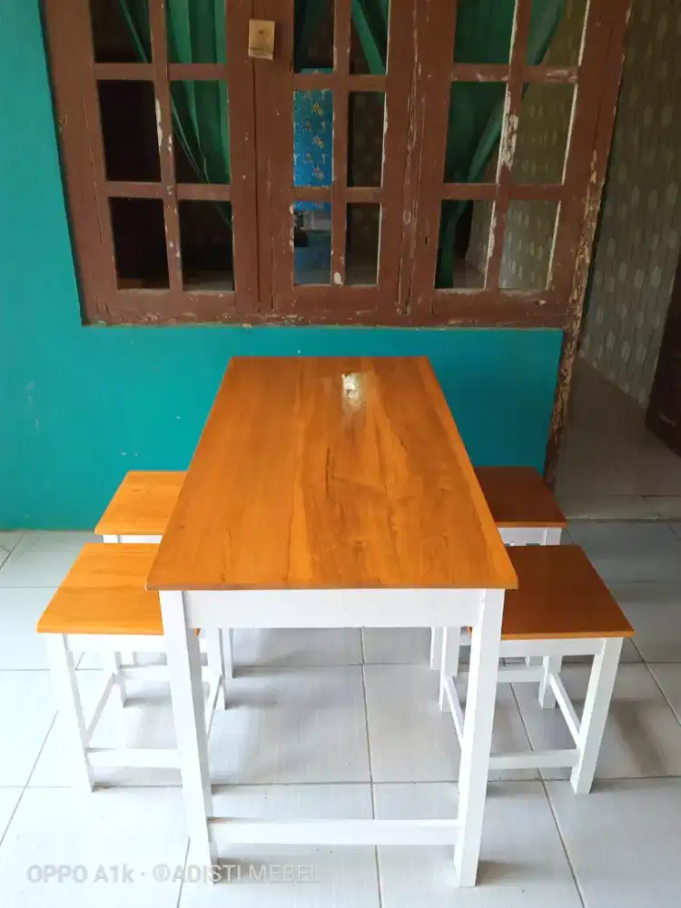 Set meja kursi warung kedai cafe