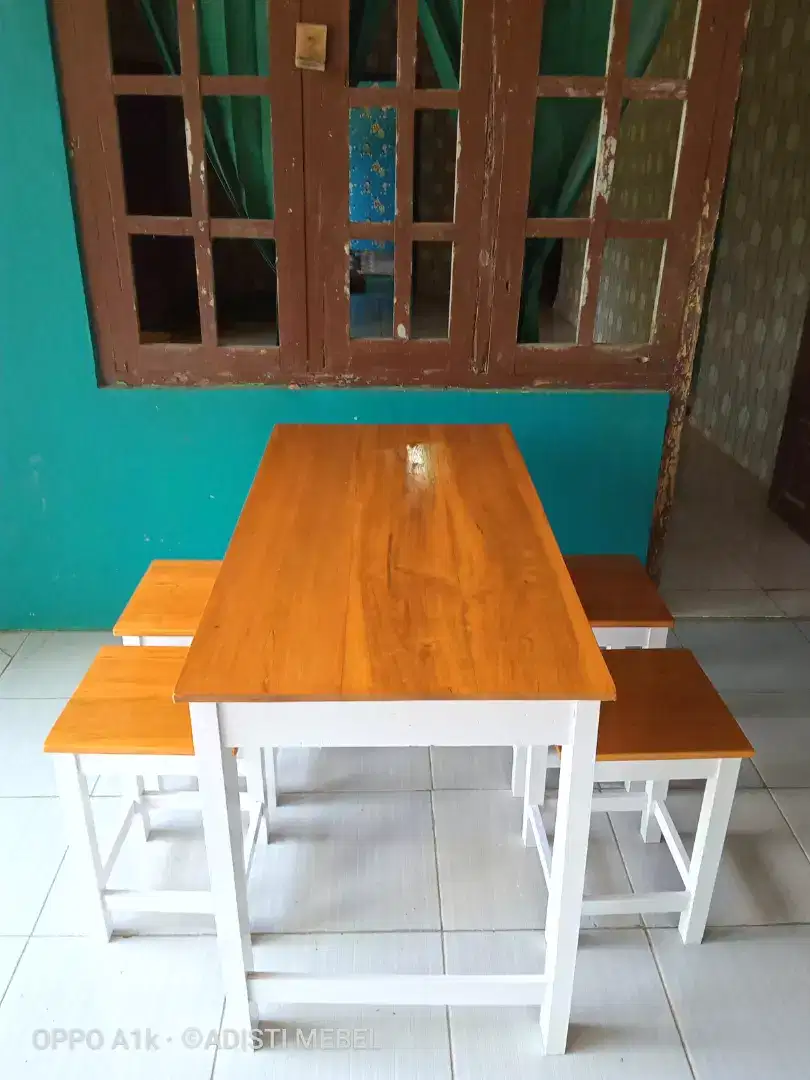 Set meja kursi warung kedai cafe