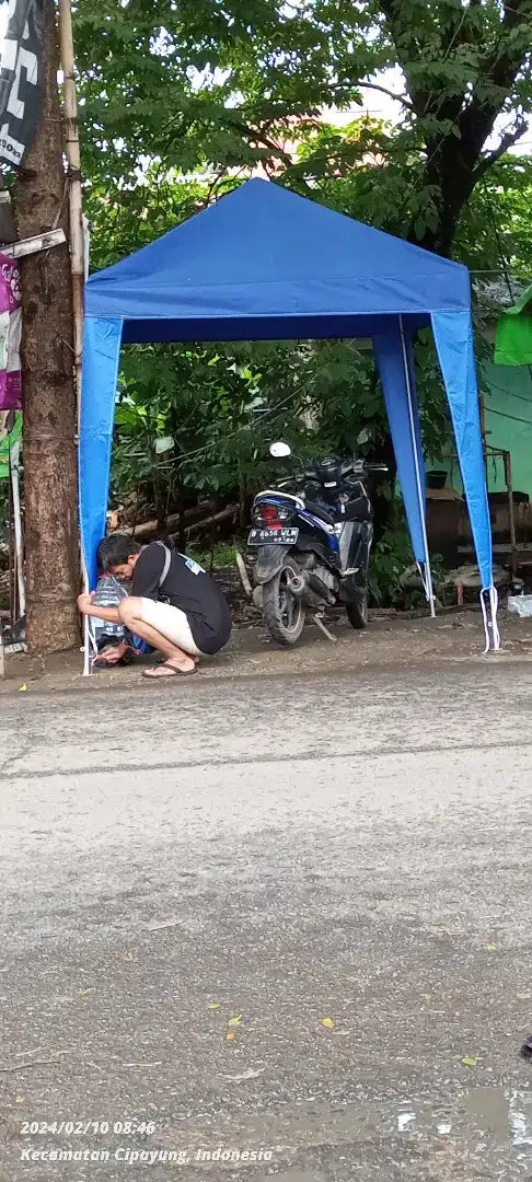 Tenda cafe siap antar lokasi