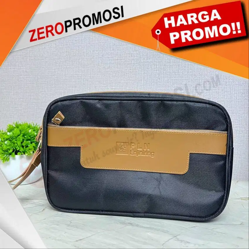 Souvenir Pouch Hand Bag Mix Kulit Custom Logo