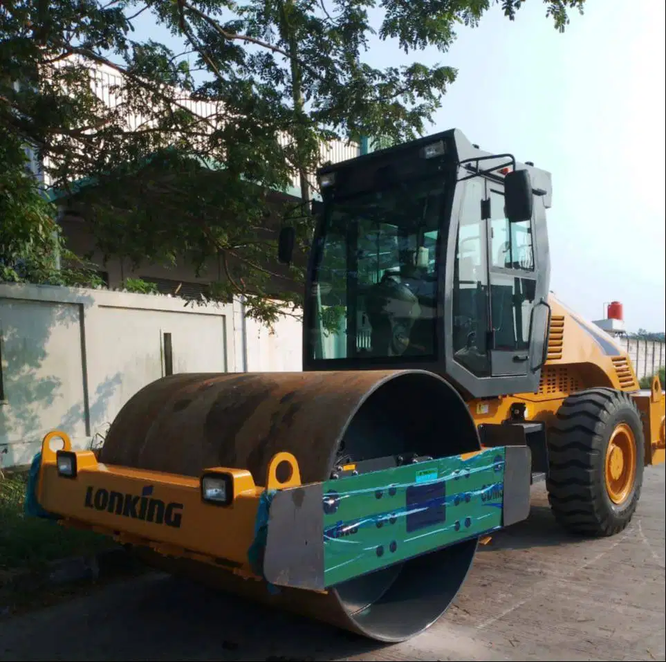 Vibro roller Lonking type CDM510B mesin pemadat tanah kelas 10ton