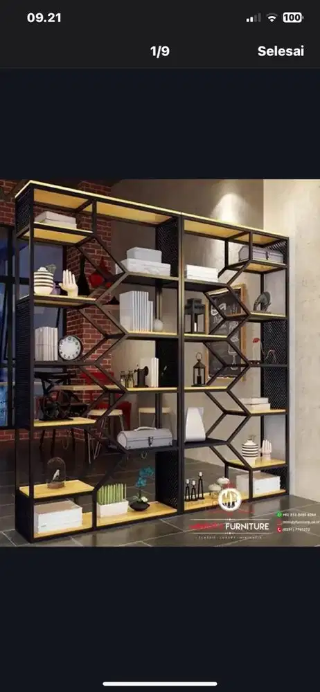 Rak partisi ruangan berbagai model