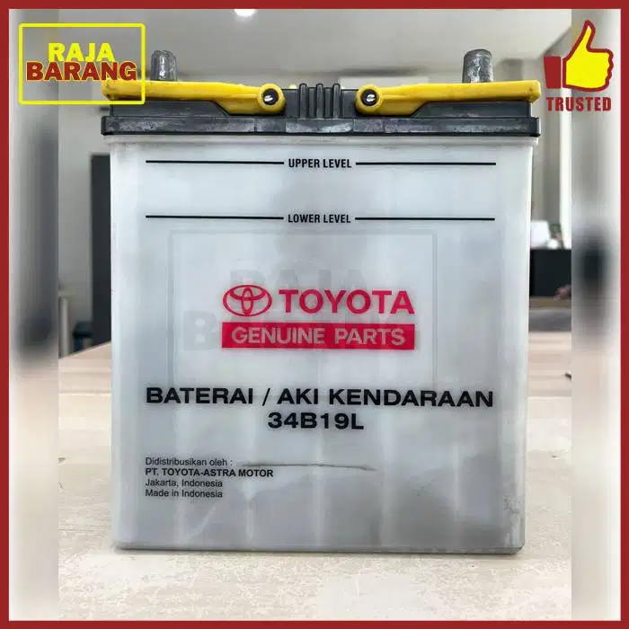 Aki Accu Baterai Battery Kendaraan Toyota 34B19L