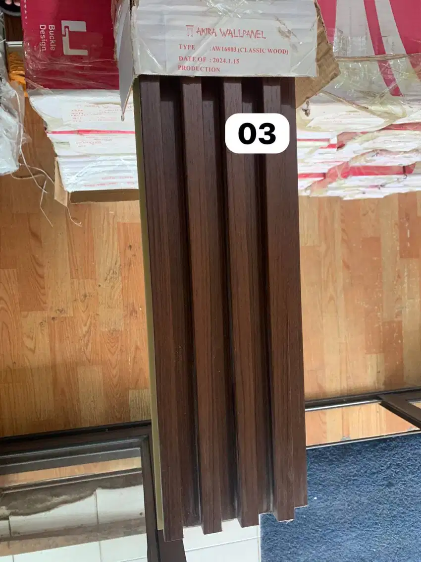 wpc wall panel dinding wood panel motif kayu ukuran 2,95 m