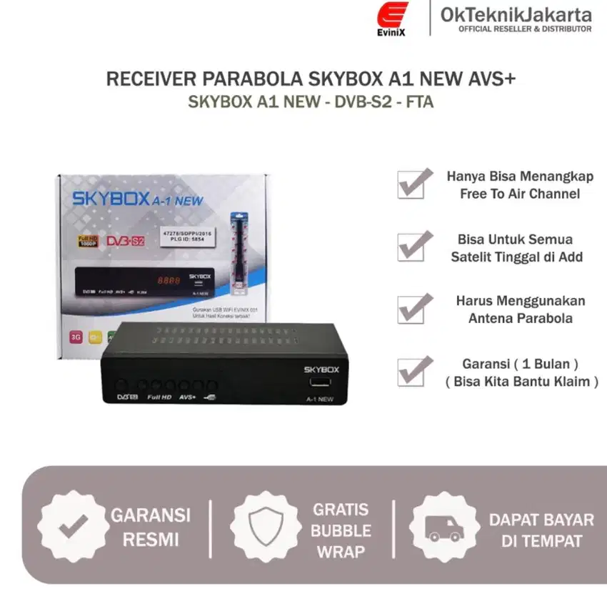 Receiver Parabola Skybox A1 New MPEG4 FULL HD