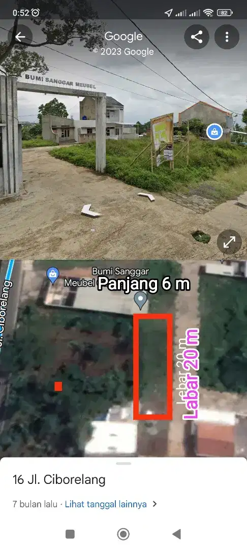 Di jual tanah kavling 120 m² di cinunuk