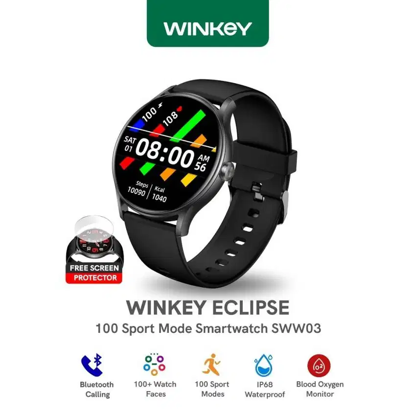 Smartwatch WINKEY Eclipse Bluetooth Call Long Battery Life SWW03