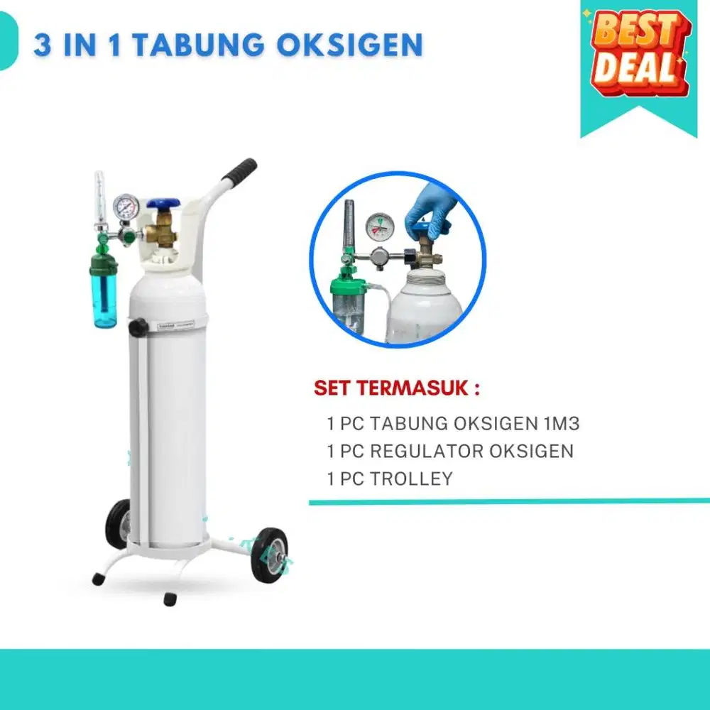 tabung oksigen lengkap