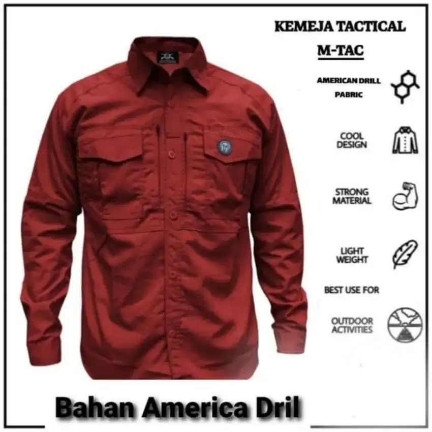 Baju M-TAC merah marun panjang