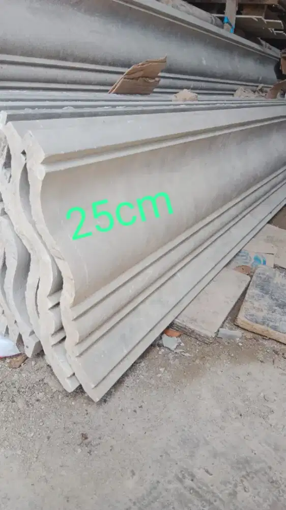 Profil beton lis plang tempel