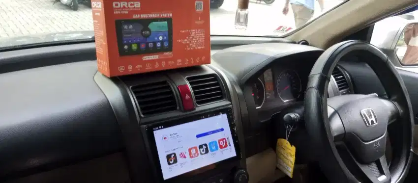 Pemasangan head unit android orca 9 inc di  Honda CRV gen 3