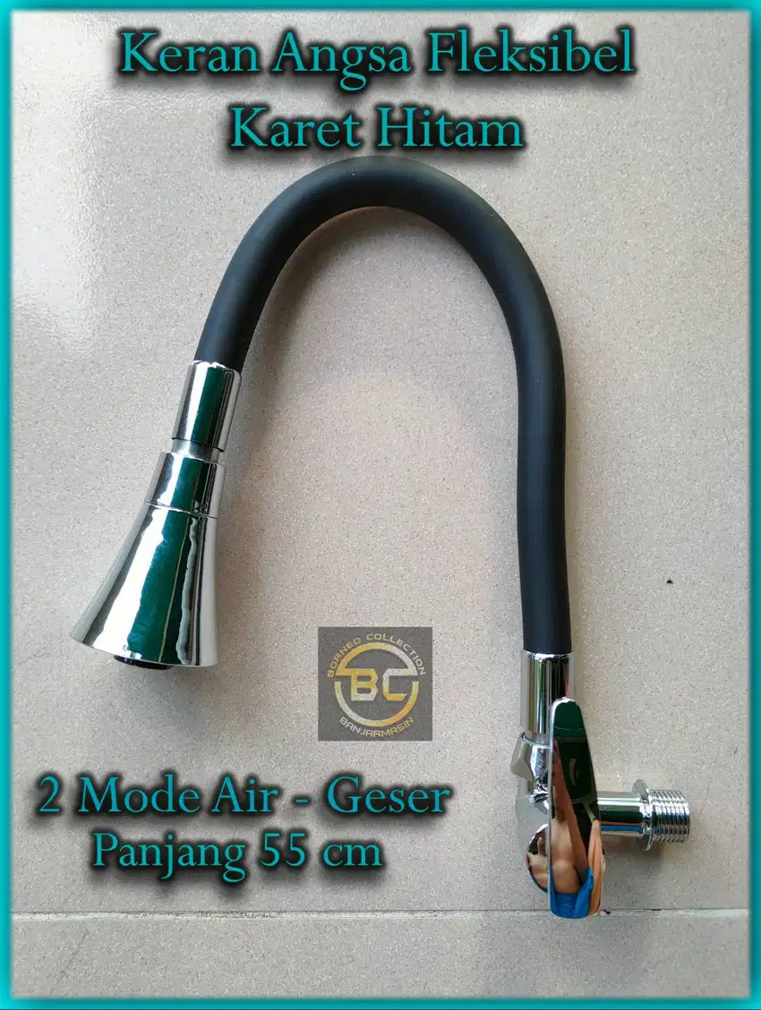 Kran Angsa Dapur Fleksibel & Karet Terompet 1/2 inch - Keran Flexible