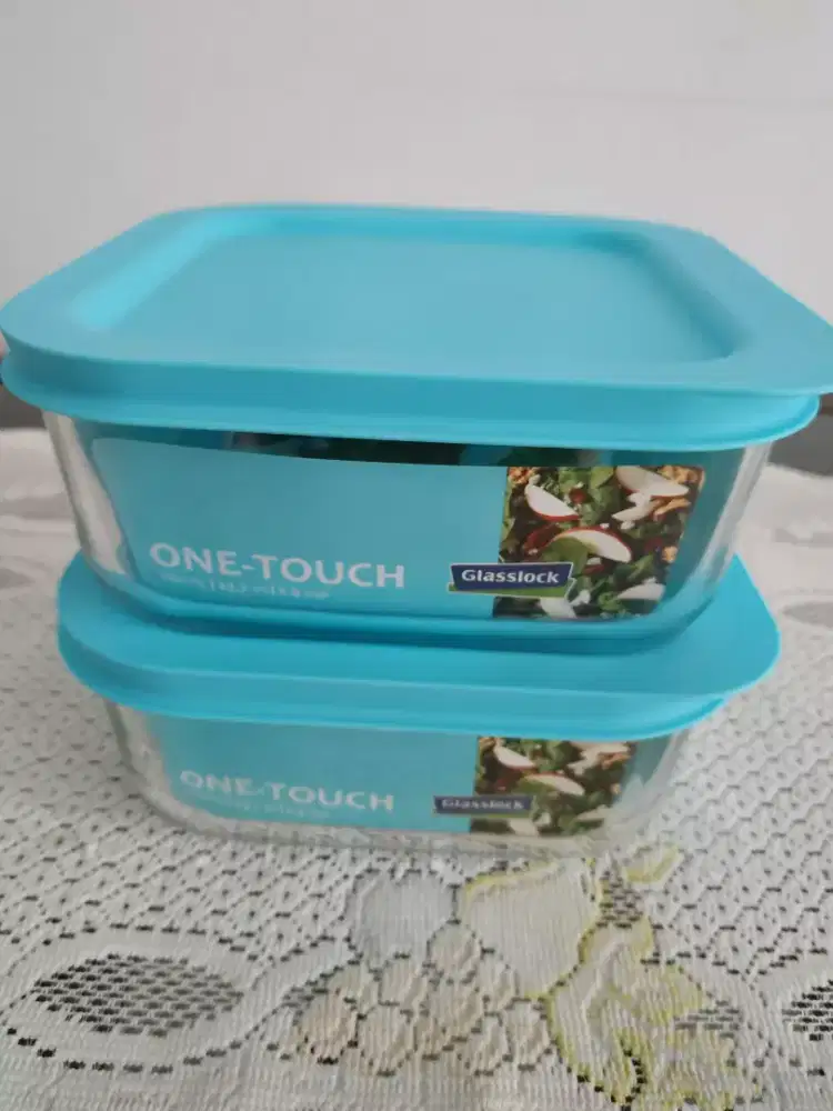 Glasslock Food Container - Mangkok kaca + tutup Glasslock