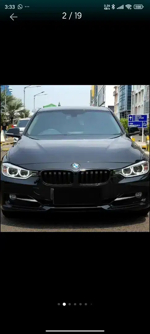 Jual Original Bumper include Grill BMW 320 F30 Tahun 2012 ke atas