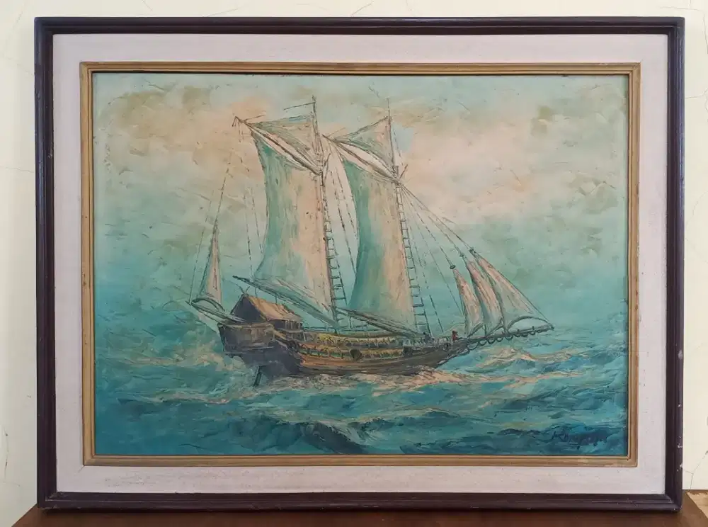 Lukisan Eropa Perahu Karya Ronpiyu
