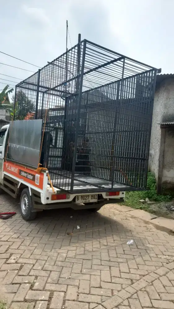 Kandang besi bebas custom 001