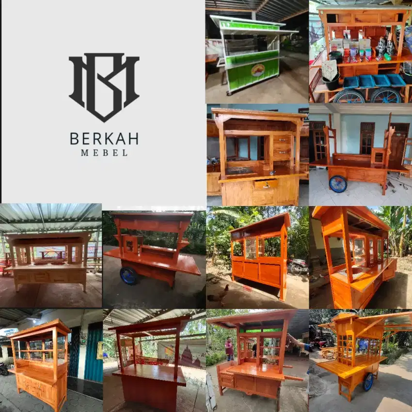 Jual gerobak kuliner bayar COD FREE ONGKIR