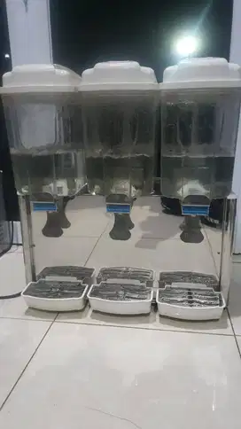 Juice Dispenser 3 Tabung, Merk TOMORY